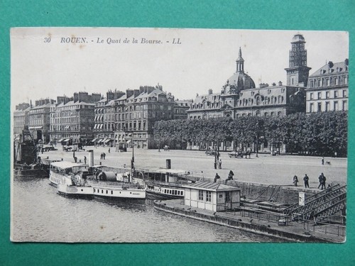 045 carte photo rouen - -,