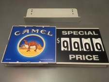 New Camel Cigarette 11.25” X 5” Sliding Pricing Special Sign 2000 Advertising