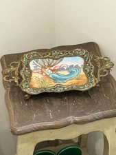 SUPERBE PLATEAU BRONZE ART