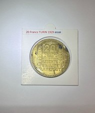 20 francs Turin 1929 – ESSAI
