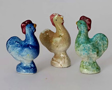 Fèves TROIS COQS  Céramique années 90 création CERA CANOUS