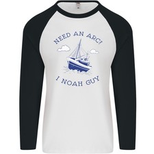 Need An Arc ? I Noah Mec Drôle Athée Mens L/S Baseball T-Shirt
