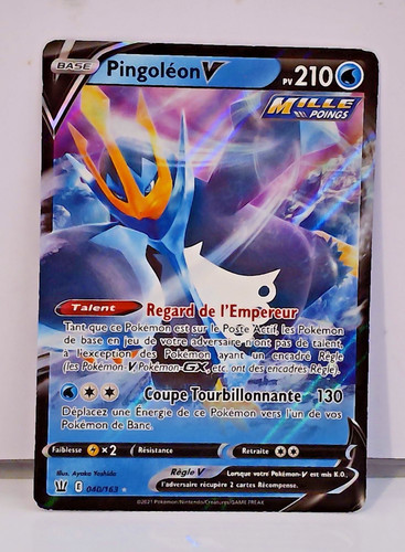 Carte pokémon pingoléon v - pokémon,