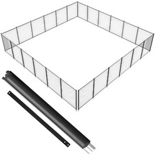 Filet de clôture VEVOR NLSSHL472 10 x 180 cm 340 g/m² Teslin PVC noir