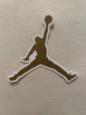 Autocollant Nike Air Jordan Doré NEUF