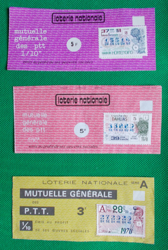 Lot billets loterie - lot,