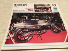 Fiche moto collection Atlas motorcycle Moto Morini 500 Turbo proto 1981