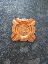 Ancien Cendrier Style Oriental En Cuivre