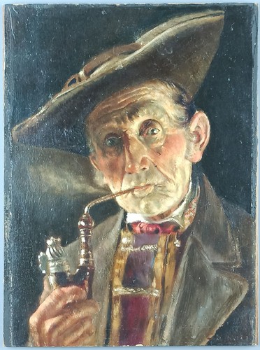 Ancien tableau homme la - tableau,