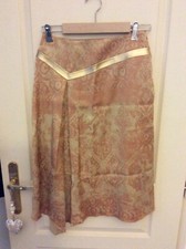 HELENA SOREL❣️T Belle Jupe CAMEL & Or  TAILLE 34 36 TTBE ?Top Mode Enchères