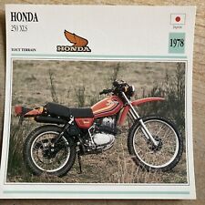 Honda 250 XLS XL250S 1978 carte moto collection Atlas Japon