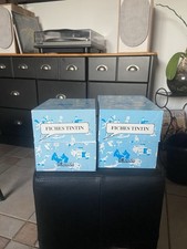 2 COFFRETS ATLAS  FICHES TINTIN SANS DOUBLES MOULINSART 1991 CASTERMAN