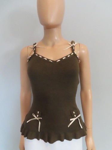 Christian dior olive ribbed - , w/