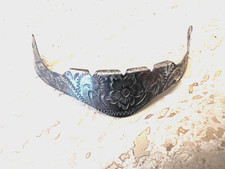 1 pointe métal argenté ancienne pour botte western country marqué Alpaca Mexico