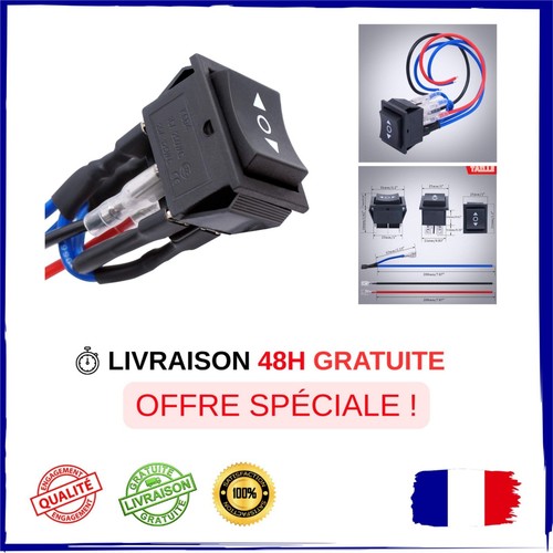 Interrupteur bascule 12v - interrupteur, à