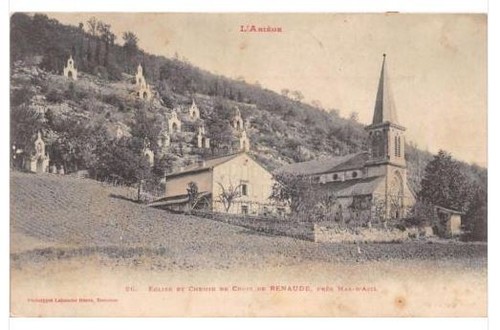 Cpa ariege eglise chemin - eglise, et