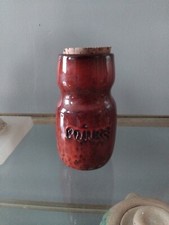 POT À ÉPICES SIGNÉS MAX IDLAS , ÉMAIL BLEU STYLE RUELLAND . POIVRE  , THÉ