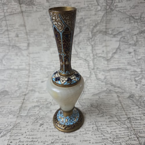 Vase emaux cloisonnés - emaux, bronze