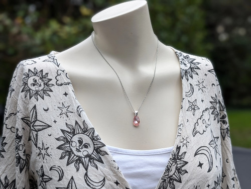 Swarovski decorated necklace - decorated,