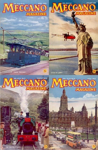 213 issues meccano magazine - of,