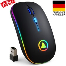 Souris PC Sans Fil USB Souris Gaming LED RGB PC MAC Rechargeable