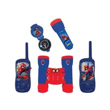 SPIDER-MAN - Kit d'aventurier - Talkie-Walkies portée 120m, jumelles, lampe torc
