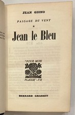 GIONO. Jean.    Jean le Bleu.  1932