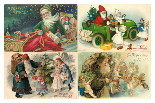 Lot cartes postales pere - 8,