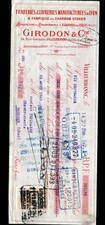 VILLEURBANNE (69) USINE FONDERIE / ART MENAGER "GIRODON" Traite en 1925