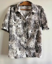 Chemisier noir et blanc en coton T46 Canda by C&A (2410025)