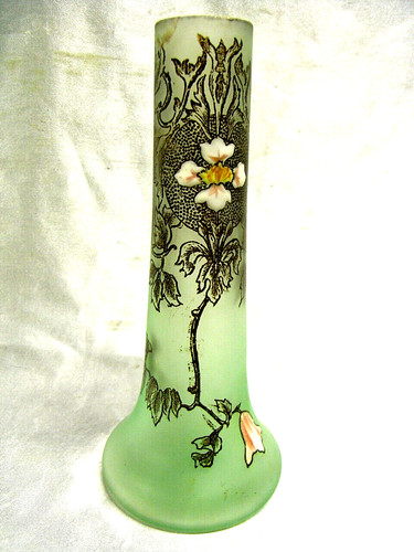 Ancien vase emaille art - vase,