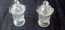 PAIRE DE  MOUTARDIER  CRISTAL