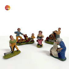 Lot de 5 santons anciens