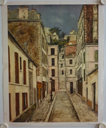 Affiche maurice utrillo 1957 - affiche,
