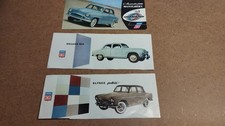 Rare 3 dépliants Catalogues Simca Aronde et P60 Tbe d'époque