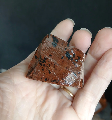 Obsidienne acajou brune - , ou