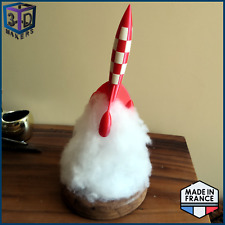 Lampe d’Ambiance Fusée Inspirée de Tintin USB, effet de flammes