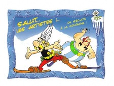 Rare carte postale asterix - /,