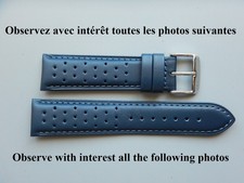 22 mm SOLIDE BRACELET BLEU