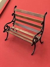 Jouet Ancien Banc De Poupée Bois Et Fer