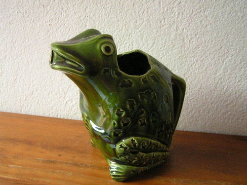 Ancien pichet grenouille - ancien,
