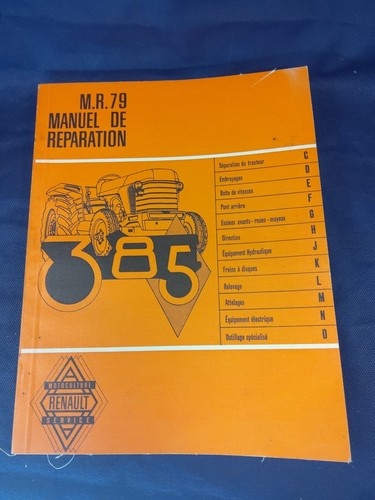Tracteur renault 385 r77 r78 - tracteur,
