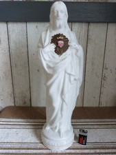 BOITE BONBON VERRE OPALINE SACRE COEUR DE JÉSUS J.TAVERNIER