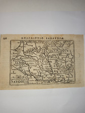 Carte géographique originale de la Savoie 1603