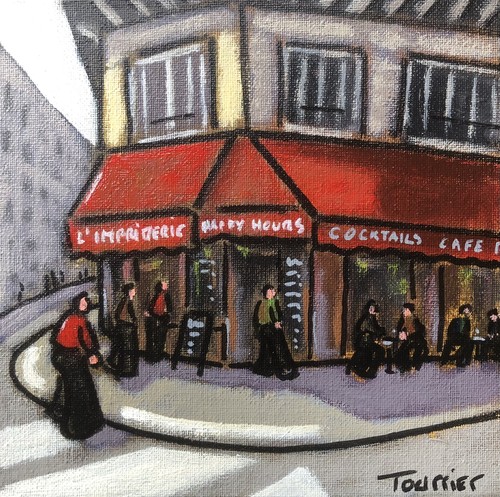Tableau paris café - , tourrier