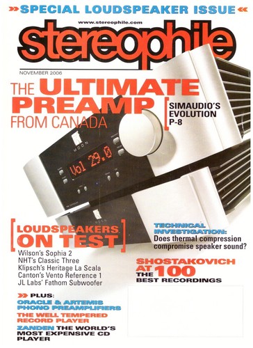 Stereophile vol 11 - vol.29, no.11