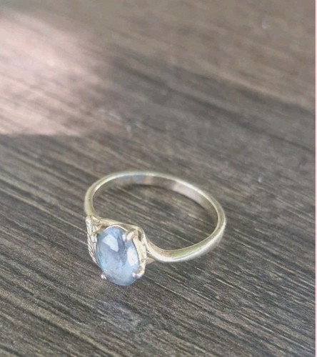 Bague vintage aigue marine - bague, aigue-marine