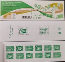 carnet "la lettre verte a