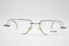 Lunettes Vintage BAJAZZO VEGAS Argent Noir Monture Demi-Ronde