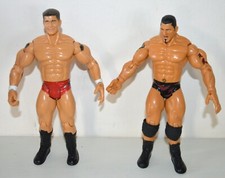 2 Figurines Action figure WWE WWF CATCH RANDY ORTON BATISTA JAKKS 2003 vintage